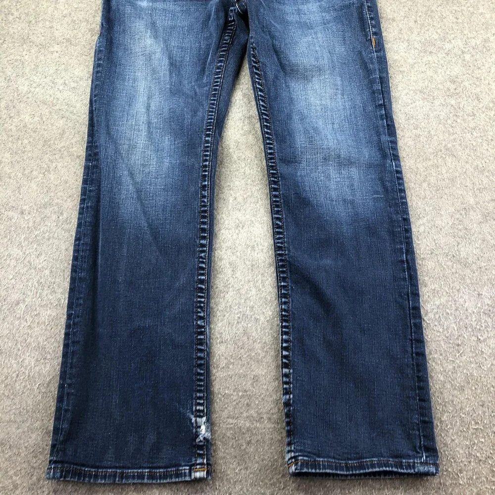 True Religion Ricky Jeans Mens 32x30 Blue Medium Wash Relaxed Straight Denim